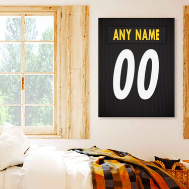 Pittsburgh Jersey Custom Canvas Print Wall Art for Boy Girl Men Women American Football Personalized Canvas Art